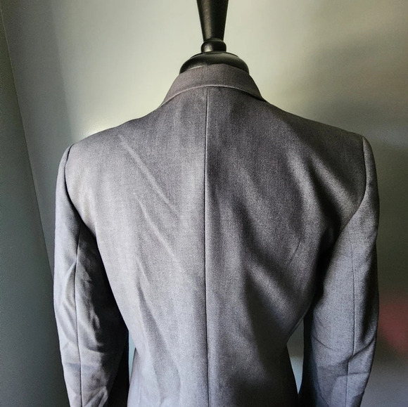 *NWT* Calvin Klein Long Modern Suiting Grey Blazer - Picture 7 of 9
